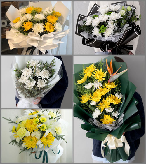 福建漳州平和县九峰镇西街社区白事花束代送